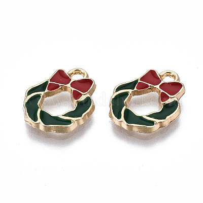 Подвески из экологически чистого сплава с эмалью X-ENAM-Q437-072-NR-1