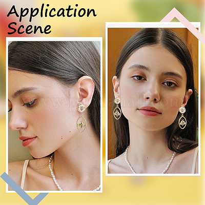 10 шт. фурнитура для сережек-гвоздиков из латуни в виде пчелы DIY-BBC0001-35-1