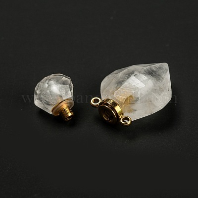 Кулоны для духов из натурального кварца G-D058-11G-03-1