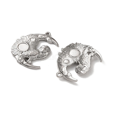 Подвеска из нержавеющей стали 304 со стразами STAS-A124-04P-1