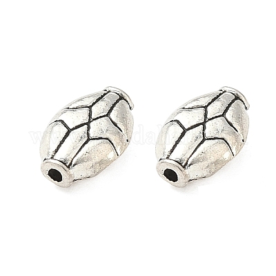 Сплавочные овальные бусины тибетского стиля  TIBEB-L008-08AS-1