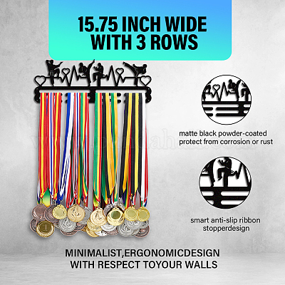 Porte-médaille de fer support mural d'affichage&nbsp;ODIS-WH0021-841-1
