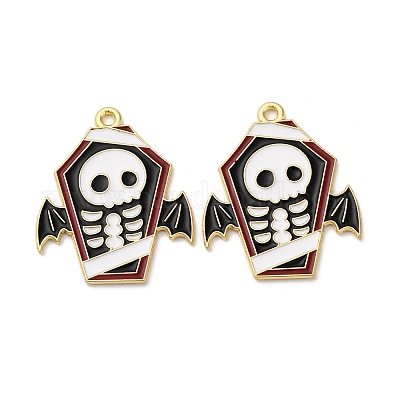 Подвески из сплава хэллоуина с эмалью&nbsp;LS-STAS-I354-01G-G-1