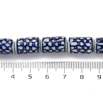 Синие и белые фарфоровые бусы ручной работы нити PORC-I027-14-1