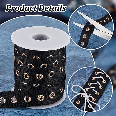 10 ярд хлопчатобумажной ленты для пуговиц DIY-OC0012-97-1