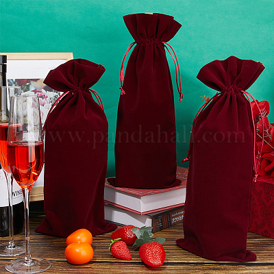 4 шт. бархатные мешочки для упаковки винных бутылок ABAG-BBC0001-13B-1