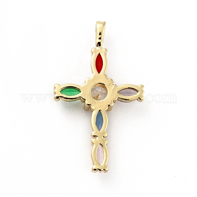 Стойки обшивки латунь микро проложить Циркон подвеску ZIRC-F129-32-G-1