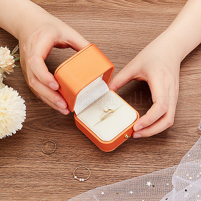 Шкатулка для драгоценностей из искусственной кожи CON-WH0088-36-1