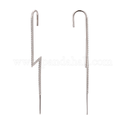 sterling silver ear wrap crawler hook earrings