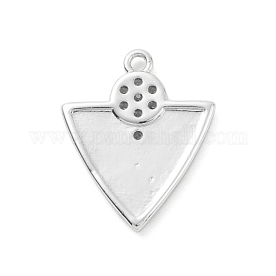 Экологически чистые подвески из латуни с микропаве из кубического циркония KK-F843-25P-1