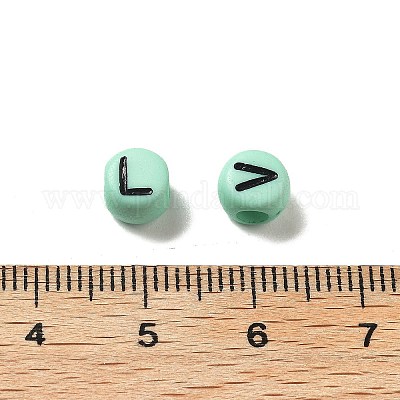 Непрозрачные акриловые бусины OACR-R005-02J-1