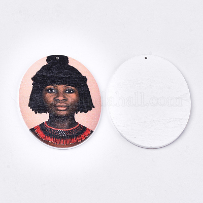 Печатные деревянные большие подвески WOOD-S050-10K-1