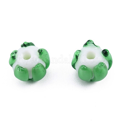 Бусы лэмпворк ручной работы LAMP-N021-44A-1