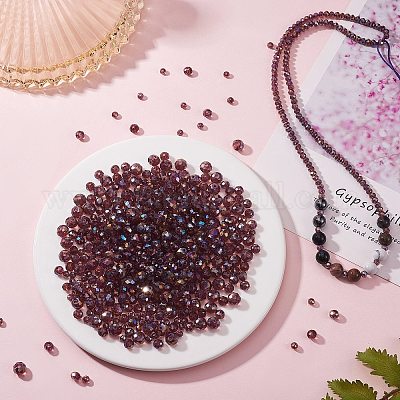 800шт 3 стиля гальванических стеклянных бусин EGLA-SZ0001-26A-1