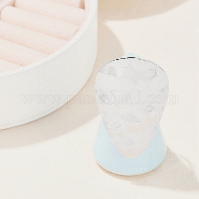 Кольца-манжеты каплевидной формы из нержавеющей стали 304 с защитой от потускнения RJEW-M047-09P-1