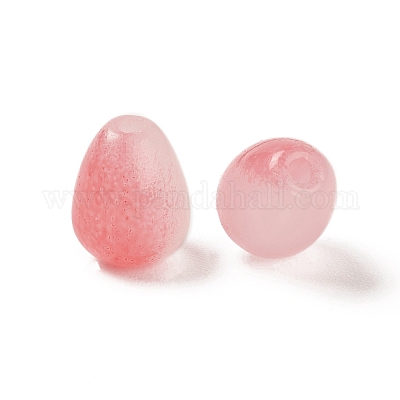 Непрозрачные с напылением стеклянные бусины GLAA-D006-09-1