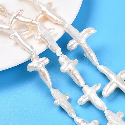 Природные Кеши жемчуг пряди PEAR-S020-M04-1