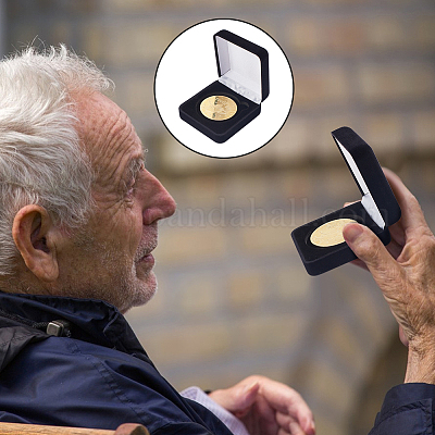 Подарочные коробки для хранения бархатных значков CON-WH0086-129B-1