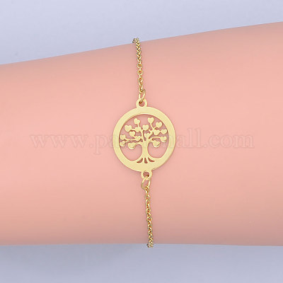 201 браслет из нержавеющей стали BJEW-T011-JN488-2-1