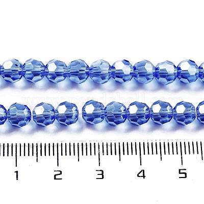 Гальванизируйте прозрачное стекло бисер нитей EGLA-A035-T6mm-A14-1