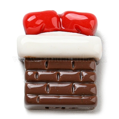 Кабошоны из непрозрачной рождественской смолы RESI-K027-21H-1