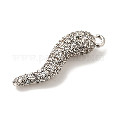 Подвеска из латуни с микропаве из кубического циркония KK-A229-03D-P-1