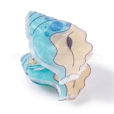 Симпатичные мини-заколки для волос из акрила в форме ракушки PHAR-A012-05E-1