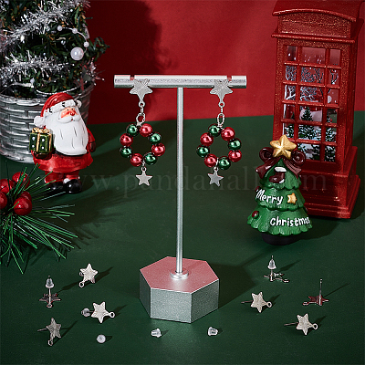 Фурнитура для сережек-гвоздиков star 201 из нержавеющей стали STAS-UN0054-75P-1