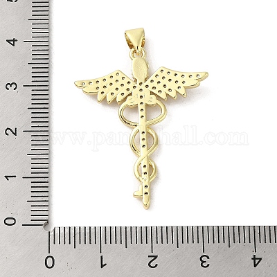 Стойки обшивки латунь микро проложить Циркон подвеску KK-C052-18G-1