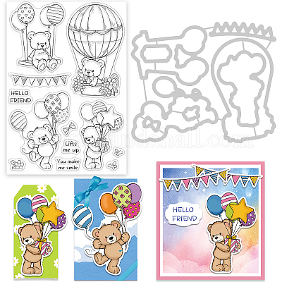 Animal Friends Silicone Clear Stamp and Die Sets for Card Making, DIY  Embossing Photo Album Decorative Craft