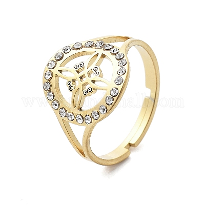 201 манжеты из нержавеющей стали для женщин RJEW-S395-03G-1-1