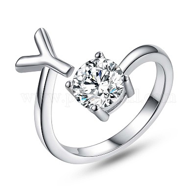 Кольцо-манжета с родиевым покрытием JR852Y-1