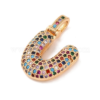 Латунные микро проложить кубического циркония подвески KK-C076-29U-G02-1