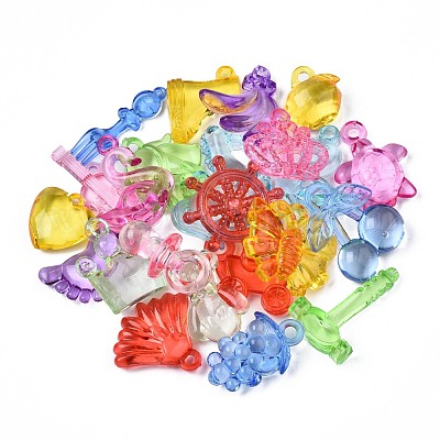 Прозрачные акриловые подвески&nbsp;TACR-N014-001-1