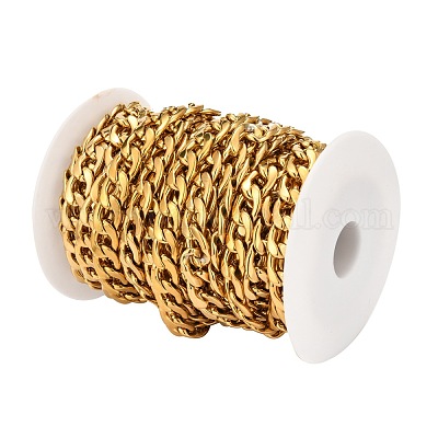 Мужские золотые кубинские звенья цепи CHS-I009-03G-1