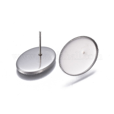 Фурнитура для сережек-гвоздиков из нержавеющей стали марки 304 STAS-P236-43P-1