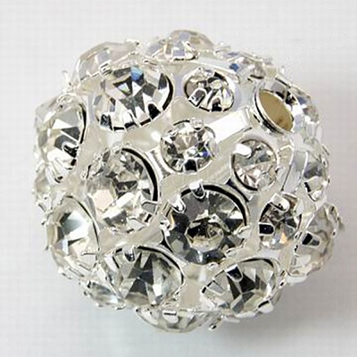 Латунные бусины со стразами  RB-Q165-2-1