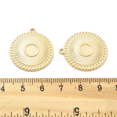Латуни кабошон сеттинги подвески KK-B134-24G-1