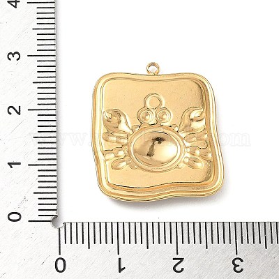 Подвески из нержавеющей стали 304 из эпоксидной смолы с натуральными ракушками и пайетками внутри STAS-L026-17G-C04-1