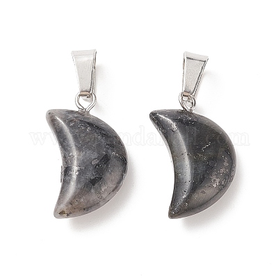 Подвески из натурального ларвикита G-Q369-16-1