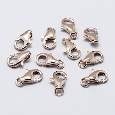 925 стерлингового серебра застежкой омар коготь STER-K167-074B-RG-1