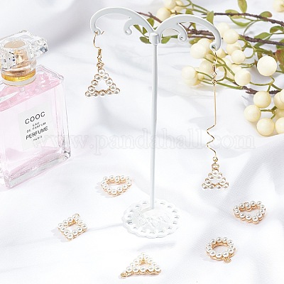 Пластиковые кулоны с имитацией жемчуга PALLOY-NB0001-71-1