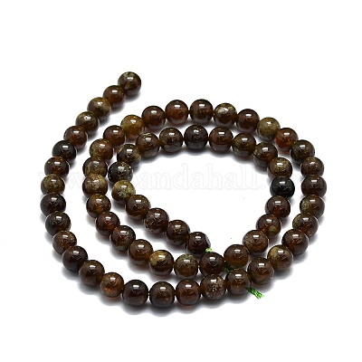 Гранат природный бисер нитей G-E576-10A-1