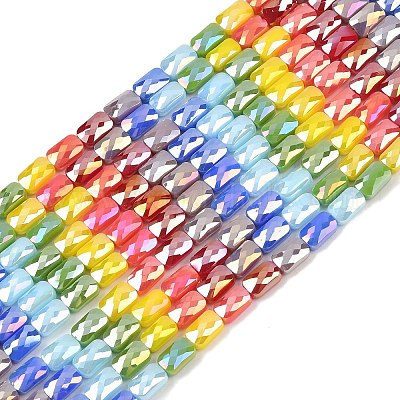 Стеклянные бусины с гальваническим покрытием  EGLA-D300-05-11-1