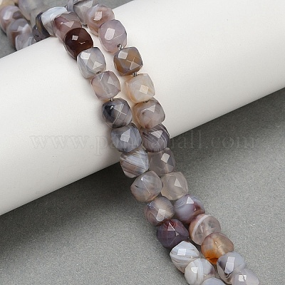 Природные Ботсвана агат бисер нитей G-H078-C37-6mm-1