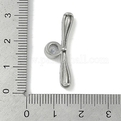 Латунные микро проложить кубического циркония бусы KK-P283-18P-1