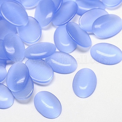 Кабошоны кошачьего глаза CE-J005-10x12mm-07-1