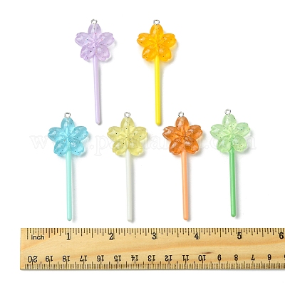 10 шт. большие подвески из светящейся полупрозрачной смолы FIND-FS0002-91C-1