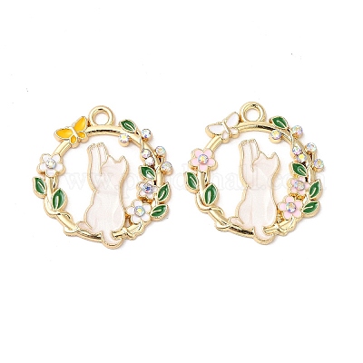 Подвески из эмали и сплава ENAM-C005-09G-01-1