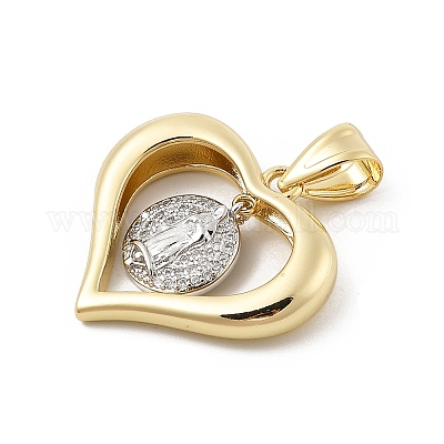 Латунные микро проложить кубического циркония подвески KK-U047-23G-03-1